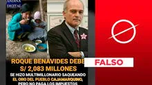 Es falso que Roque Benavides tenga una deuda tributaria de S/ 2.083 millones en octubre de 2021
