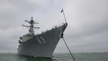 USS Mustin, el buque destructor de misiles norteamericano que navega el mar peruano