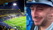 El conmovedor llanto de un hincha de Boca tras ingresar a la Bombonera por la liga argentina