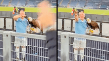 Lazio suspendió a adiestrador de águila por hacer saludo fascista