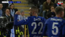 ¡Combinación goleadora! Hakim Ziyech anotó el 1-0 del Chelsea ante el Malmö