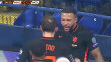 Países Bajos vs. Montenegro: Memphis Depay abre el marcador vía penal