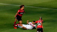Casi ‘rompen’ a David Luiz: jugador de Sao Paulo fue con los toperoles contra el ‘23′ de Flamengo