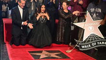 Salma Hayek recibe su estrella en el Paseo de la Fama de Hollywood