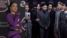 AMAs 2021: Becky G y su reencuentro con BTS en los American Music Awards