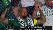 ¡Enciende la celebración! Felipe Melo posó como Gabigol junto a la hinchada del Palmeiras 