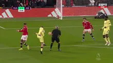 ¡Gol con suspenso! Arsenal anotó el 1-0 con De Gea en el suelo por un pisotón