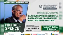 Perú: Nobel de Economía 2001 brindará conferencia magistral en Seminario del CIES