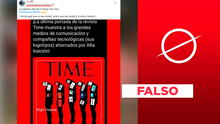 Es falso que la imagen de 5 siluetas ahorcadas haya sido portada de la revista Time