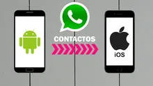 WhatsApp: ¿cómo pasar todos tus contactos de un smartphone Android a un iPhone?