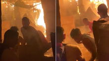 Incendio en Mesa Redonda: comerciantes arriesgaron sus vidas para salvar su mercadería