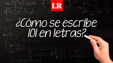 ¿Cuál es la forma correcta de escribir 101 en letras?