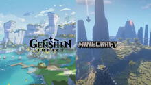 Jugador de Minecraft recrea alucinante mapa del continente Teyvat de Genshin Impact