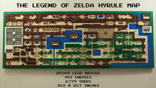 Fanático recrea el mapa del primer videojuego Legend of Zelda usando piezas Lego