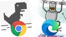 El dinosaurio de Google Chrome ya tiene competencia: conoce el juego de Microsoft Edge
