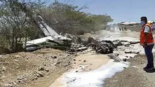 Siete personas fallecen tras caída de avioneta en Nasca