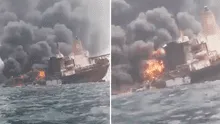 Hallan vivos a 3 empleados de buque petrolero que explotó en Nigeria