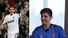 Thibaut Courtois demoró en recordar que Ángel Di María jugó en el Real Madrid