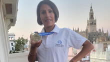 Odepa felicitó a Gladys Tejeda por su récord en la Maratón de Sevilla 2022