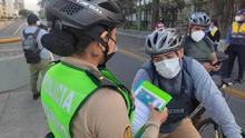 PNP empieza a multar a ciclistas infractores desde hoy, miércoles 16 de marzo