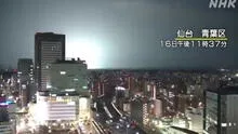 Captan destellos en el cielo de Japón tras fuerte terremoto de 7,3 en Fukushima