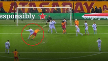 ¡Golpe de Galatasaray! Marcao metió un cabezazo y puso el 1-0 contra Barcelona