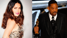 Salma Hayek felicita a Will Smith por ganar estatuilla a mejor actor en los Premios Oscar 2022