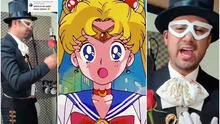 Joven hace cosplay de Tuxedo Mask y toca el opening de “Sailor Moon” al estilo mexicano