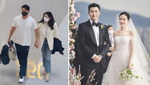 Hyun Bin y Son Ye Jin viajan a su luna de miel: fotos y videos de su paso por el aeropuerto