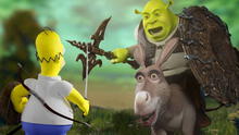 Homero Simpson vs. Shrek: ¿quién ganó en la descomunal batalla librada en Elden Ring?