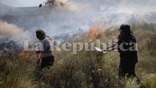 Arequipa: incendio en las faldas del volcán Misti arrasó más de 200 hectáreas de vegetación