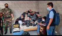 Chorrillos: desbaratan almacén con tonelada y media de droga proveniente de Colombia