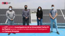 UTP recibió a investigadores de la Universidad Carlos III de Madrid para presentación de proyectos que promueven el uso de energías renovables