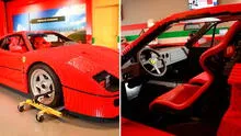 Ferrari F40 es creado con 358.000 piezas de lego y se exhibirá en California 