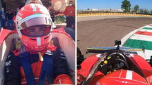 Charles Leclerc demuestra sus habilidades con el Ferrari 312 T4 de Gilles Villeneuve