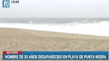 Punta Negra: hombre de 35 años desapareció en la playa