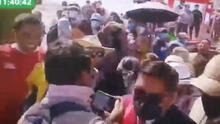 Gobernador de Tacna empuja a periodista para evitar declarar a la prensa