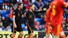 Con un gol sobre la hora, Países Bajos le ganó 2-1 a Gales por la Nations League