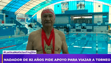 Trujillo: nadador de 82 años pide apoyo para viajar a torneo en Colombia
