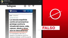 No, vacuna española contra el coronavirus no protege del “SIDA, cáncer y ébola”