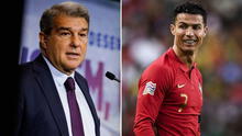 Joan Laporta no le cierra las puertas a Cristiano Ronaldo: “No podemos descartar a nadie”