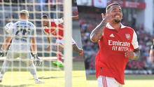 ¡Debut con doblete! Gabriel Jesús marcó dos goles en su primer partido con Arsenal