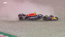 ‘Checo’ Pérez chocó contra un Mercedes y quedó en el último lugar del GP de Austria