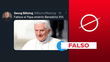 Benedicto XVI: es falso que la Conferencia Episcopal Alemana reportó la muerte del papa emérito