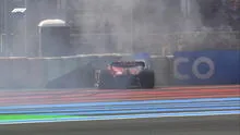 Charles Leclerc quedó fuera del GP de Francia tras trompo en la vuelta 18
