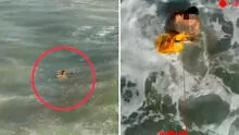 Dron salva la vida a un niño que estaba a punto de morir ahogado en el mar