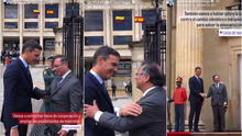 Gustavo Petro comparte la llegada del presidente de España al ritmo de Rosalía y Karol G