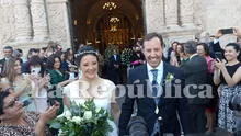 Exgobernadora de Arequipa, Yamila Osorio, se casó por lo religioso con economista
