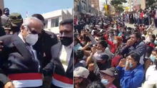 Tacna: grupo de ciudadanos pidió cierre de Congreso tras Procesión de la Bandera
