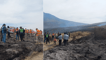 Arequipa: incendio forestal en las faldas del volcán Misti fue controlado 